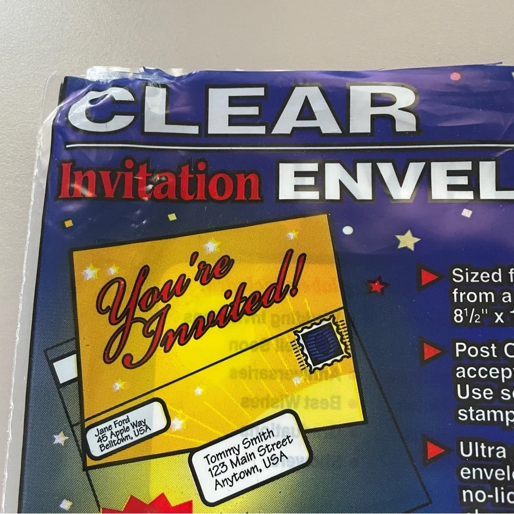 Columbian Clear Invitation Envelopes 12 Pack